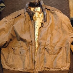 Classic Brown Bomber Jacket